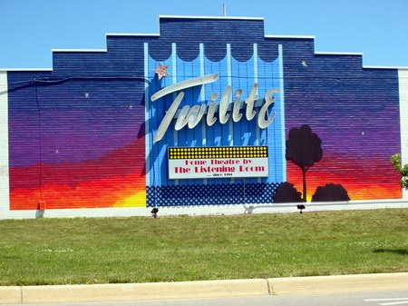 Twilite Drive-In Theatre - Marquee Summer 2003 - Photo From Water Winter Wonderland (newer photo)